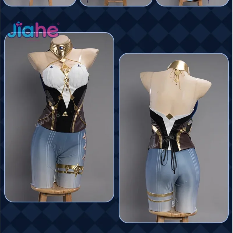 

In stock Genshin Impact Cosplay Layla Costume Woman Sexy dancer dress wig accessories props Halloween carnival Layla uniform