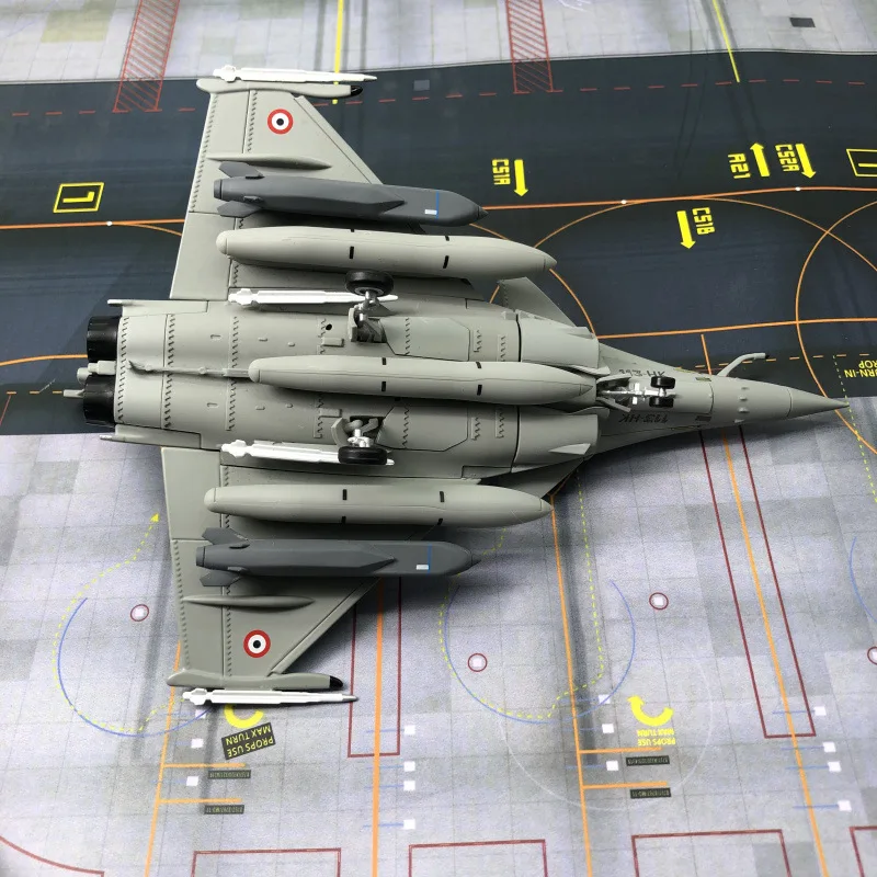 1/72 스케일 프랑스 Rafale B 2인승 전투기 시뮬레이션 합금 항공기 모델 완성 군사 선물 장식품