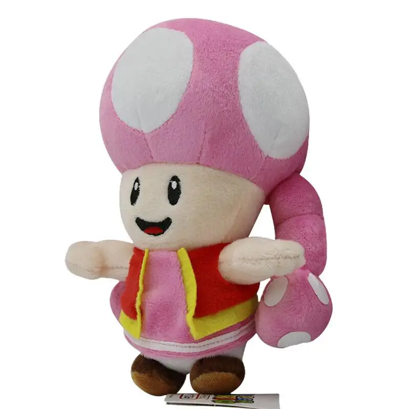 1pcs 18cm Super Mario Bros Toad Sister Plant Plush Toys Super Mario Plush Stuffed Toys Soft Toy Gifts for Kids Children