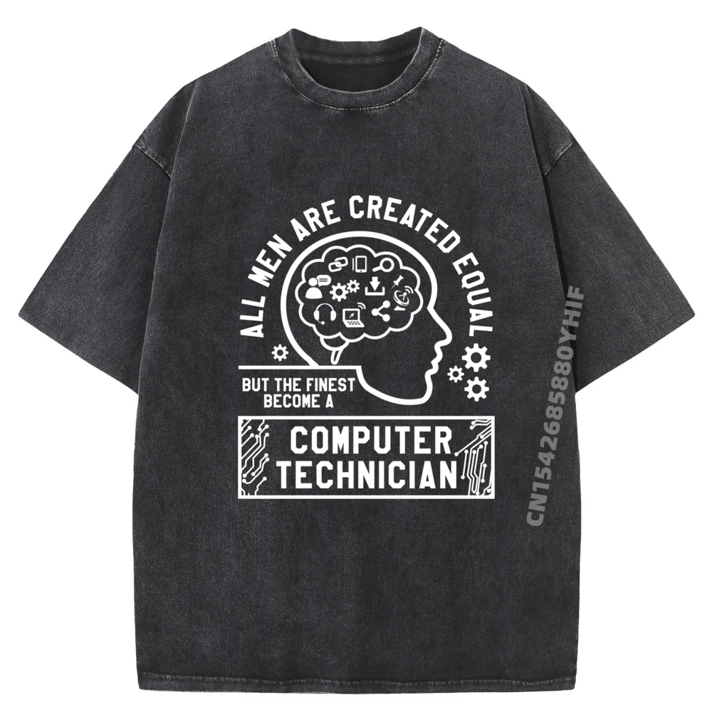 

Уличная одежда The Best Become A Computer Technician, мужская одежда, футболки с рисунком, потертая одежда в стиле ретро