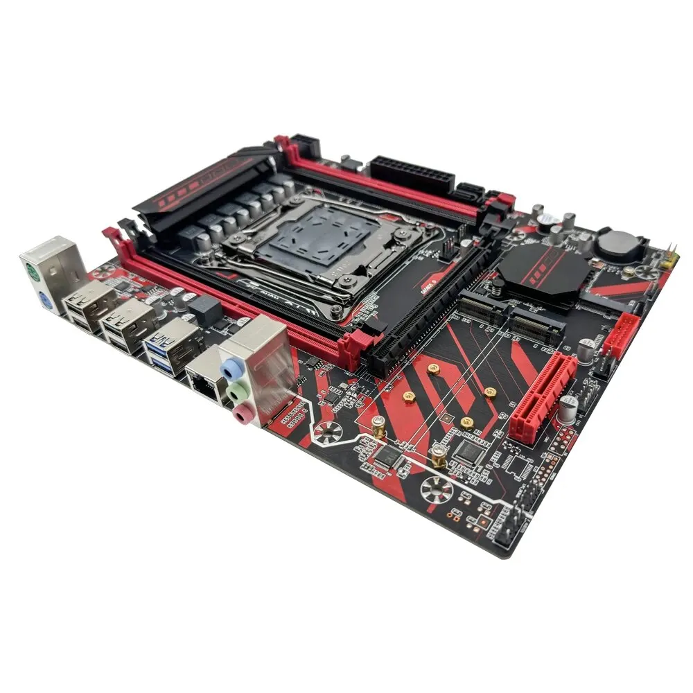 MOUGOLX99 D4 Kit Set scheda madre rossa con Intel LGA2011-3 Xeon E5 2650 V3 CPU DDR416GB (1*16GB) 2133MHZ memoria RAM NVME M.2 SATA