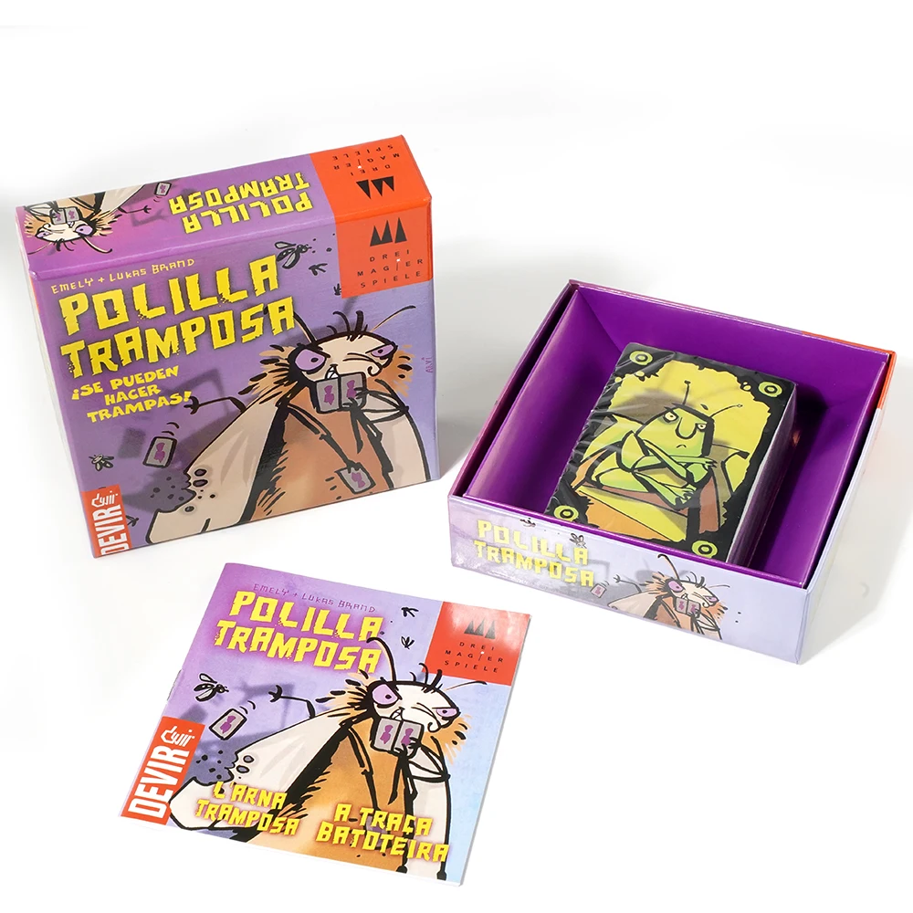 Devir - Juego Polilla Tramposa- Juego de mesa - Juego de carta -Juguetes de marcas originales