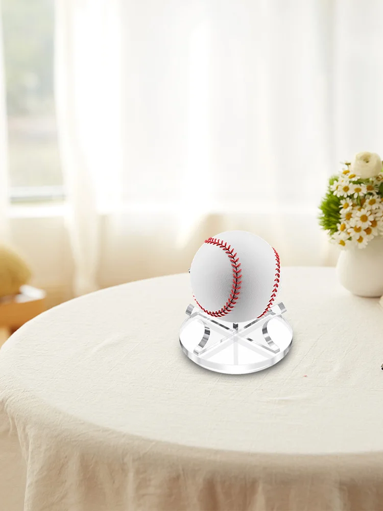 Acrylic Small Ball Stand Holder Sport Ball Display Rack Baseball Display Stand for Baseball Golf Softball Tennis Ball Spheres