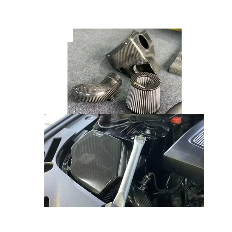 Real Car Data Development Dry Carbon Fiber Cold Air Intake System for 520Li 525i 530i G30 G38 B48 2.0T