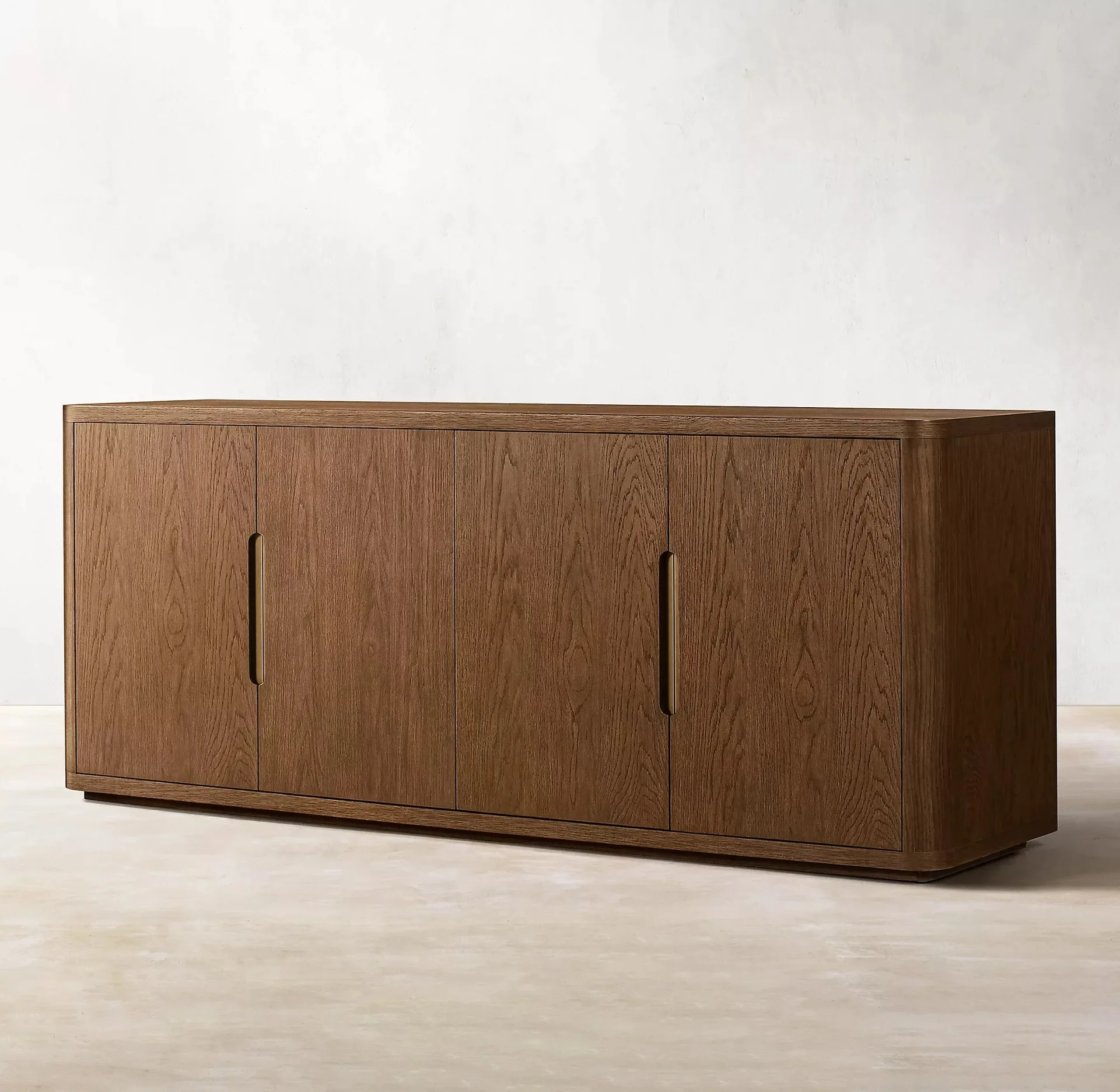 Retro Nordic solid wood TV cabinet combination of second-hand small apartment floor cabinet living room wabi-sabi style French d
