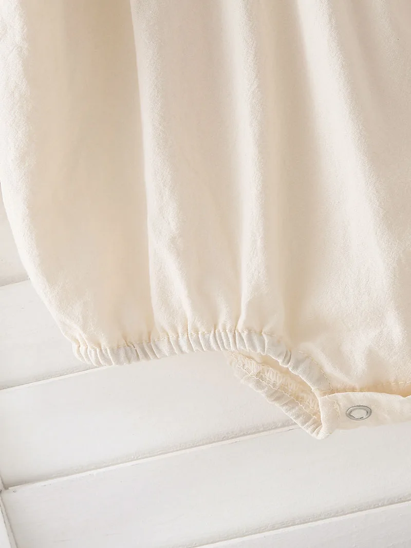 MILANCEL/Новый осенний комбинезон для малышей от 3 до 18 месяцев, милый комбинезон с вышивкой для девочек и малышей, свободный корейский цельный комбинезон с длинными рукавами для младенцев