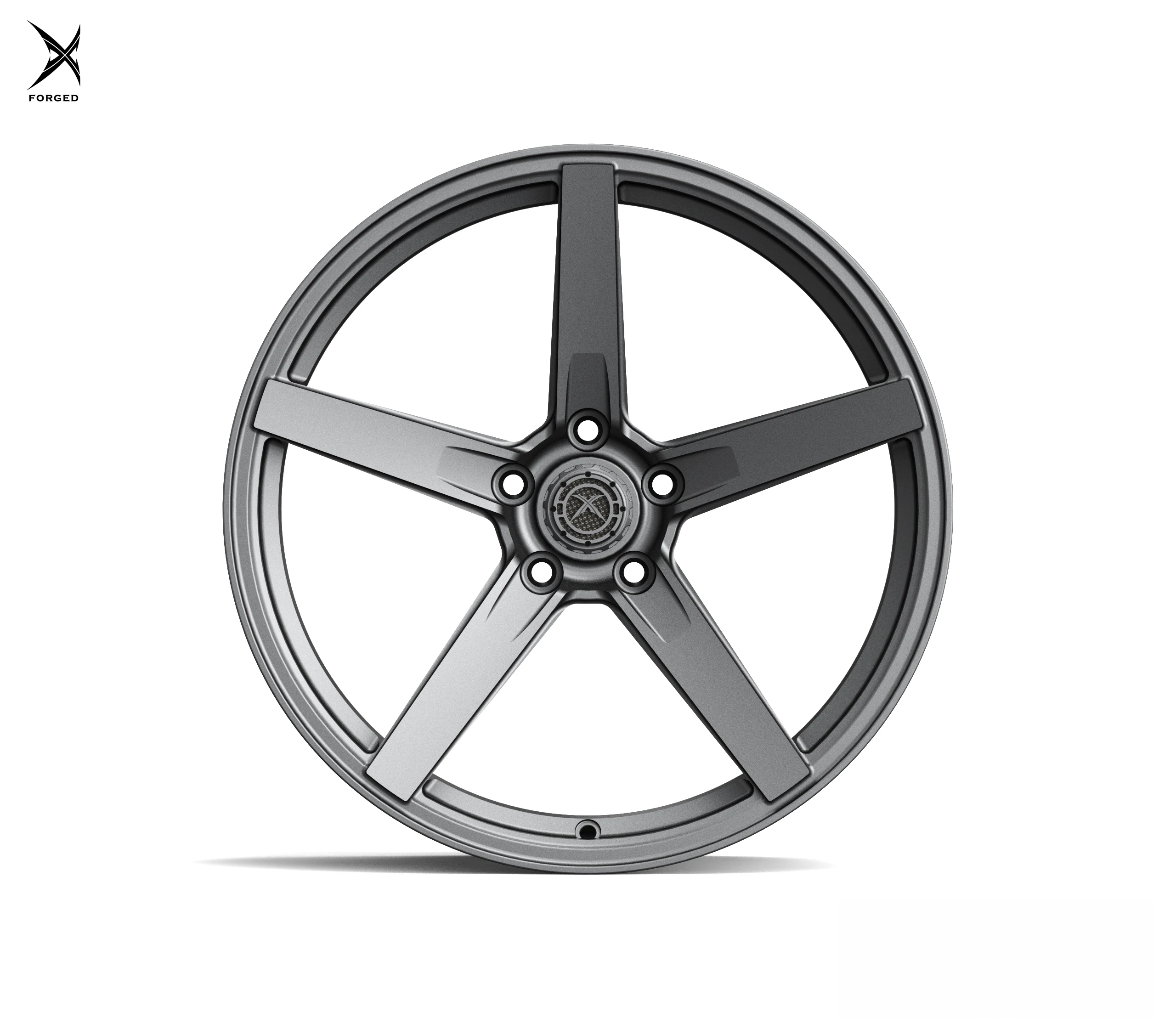 

New 100mm PCD Five Spoke Forged Alloy Car Wheel Rim 20mm ET Perfect Fit with Aluminum Color Design for Passenger Cars