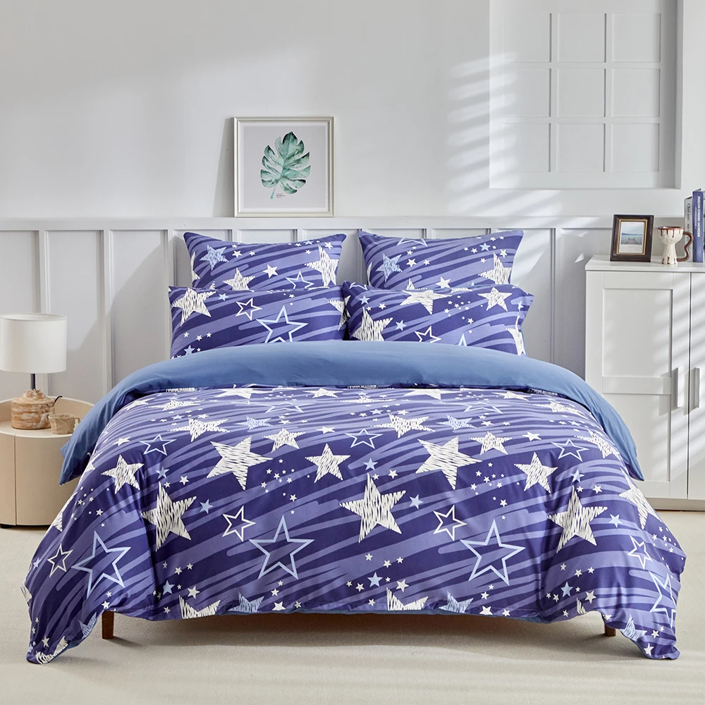 Duvet Cover Bedding Set Twin Full Queen King Size 135x200 Quilt Cover 240x220 Double Single Luminous Star Bed Linen 200x200