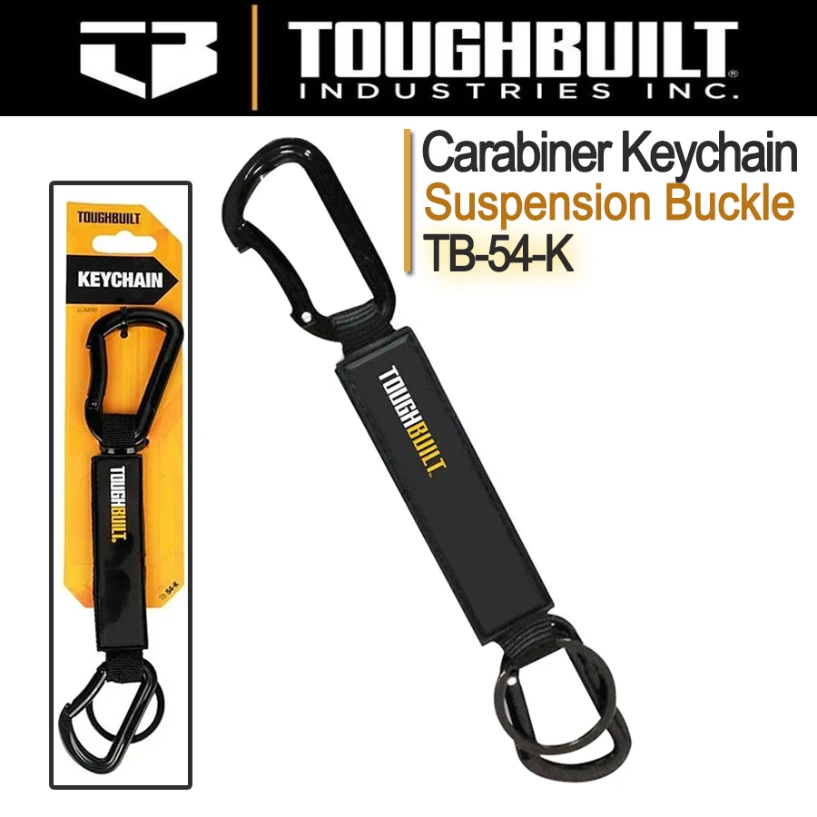 

TOUGHBUILT TB-54-K портативный инструмент для улицы, брелок-карабин, пряжка для альпинизма, подвесная пряжка, брелок с обмоткой для кабеля
