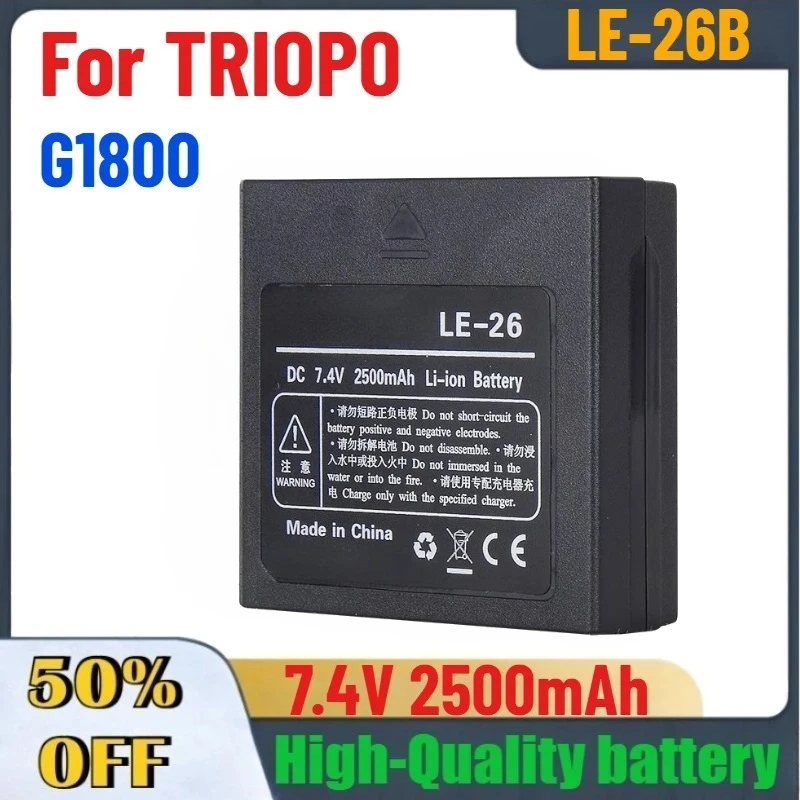

7.4V 2500mAh LE-26B Rechargerable Digital Battery for TRIOPO G1800 Flash Lithium Battery Bateria Accessories
