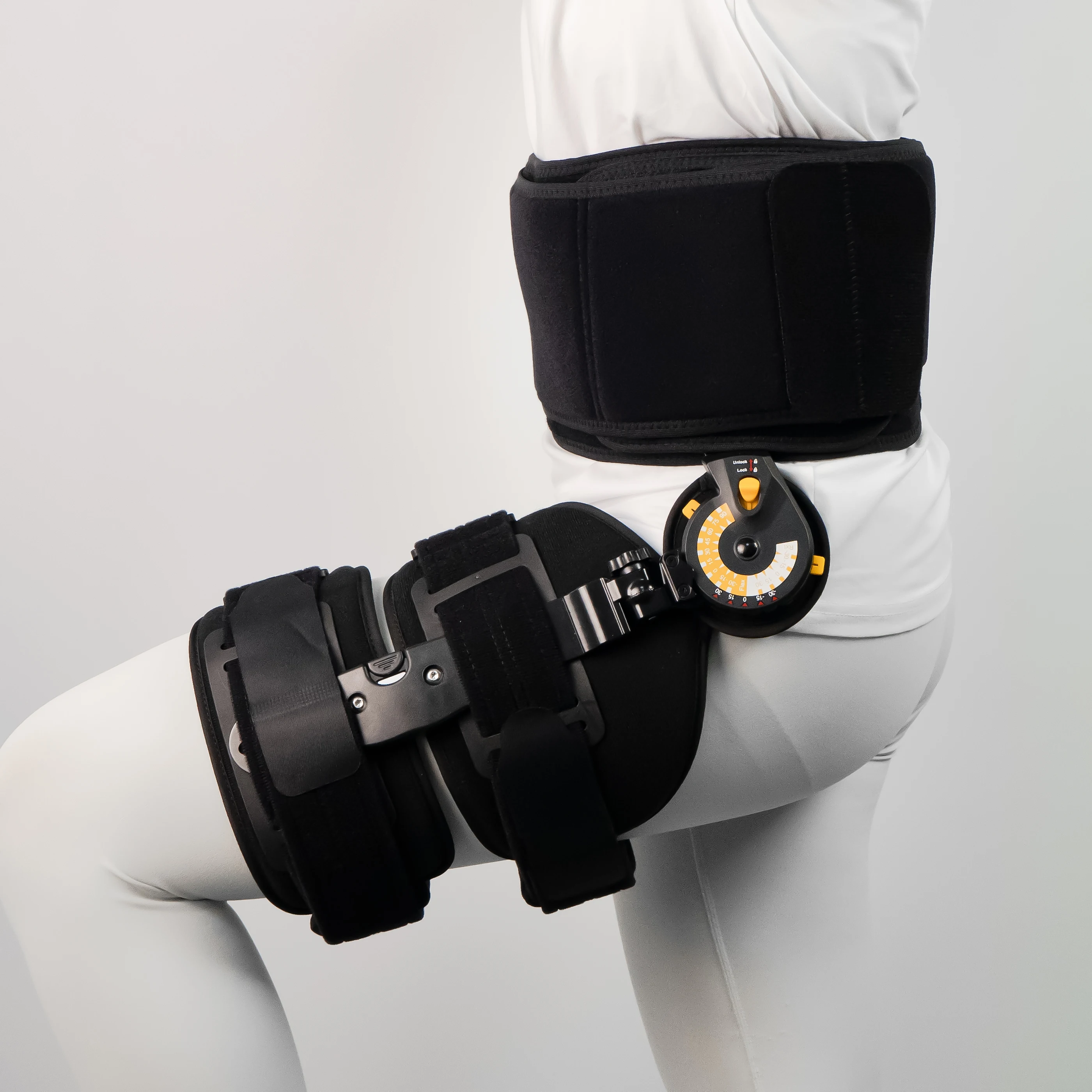 

Recovery Rehabilitation Adjustable Medical Hip Abduction Brace Hinged Hip Support Brace for Adult