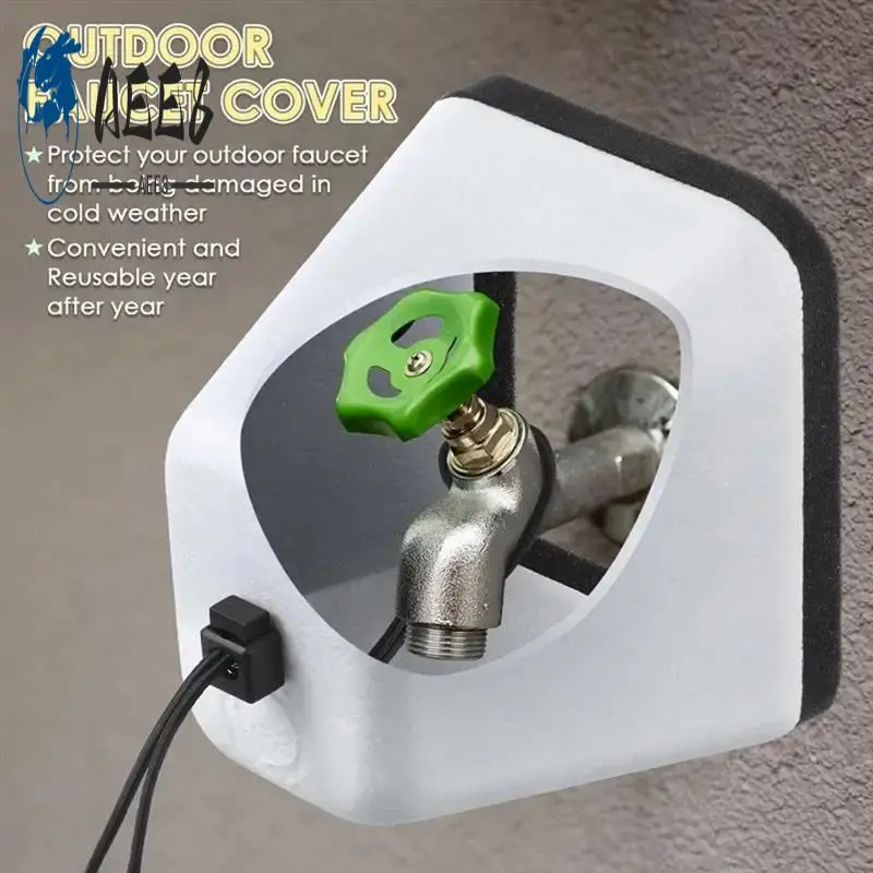 

AEE8-3PCS наружные чехлы для смесителей на зиму, пенопластовые чехлы с патрубками, зимние изолированные для защиты от замерзания