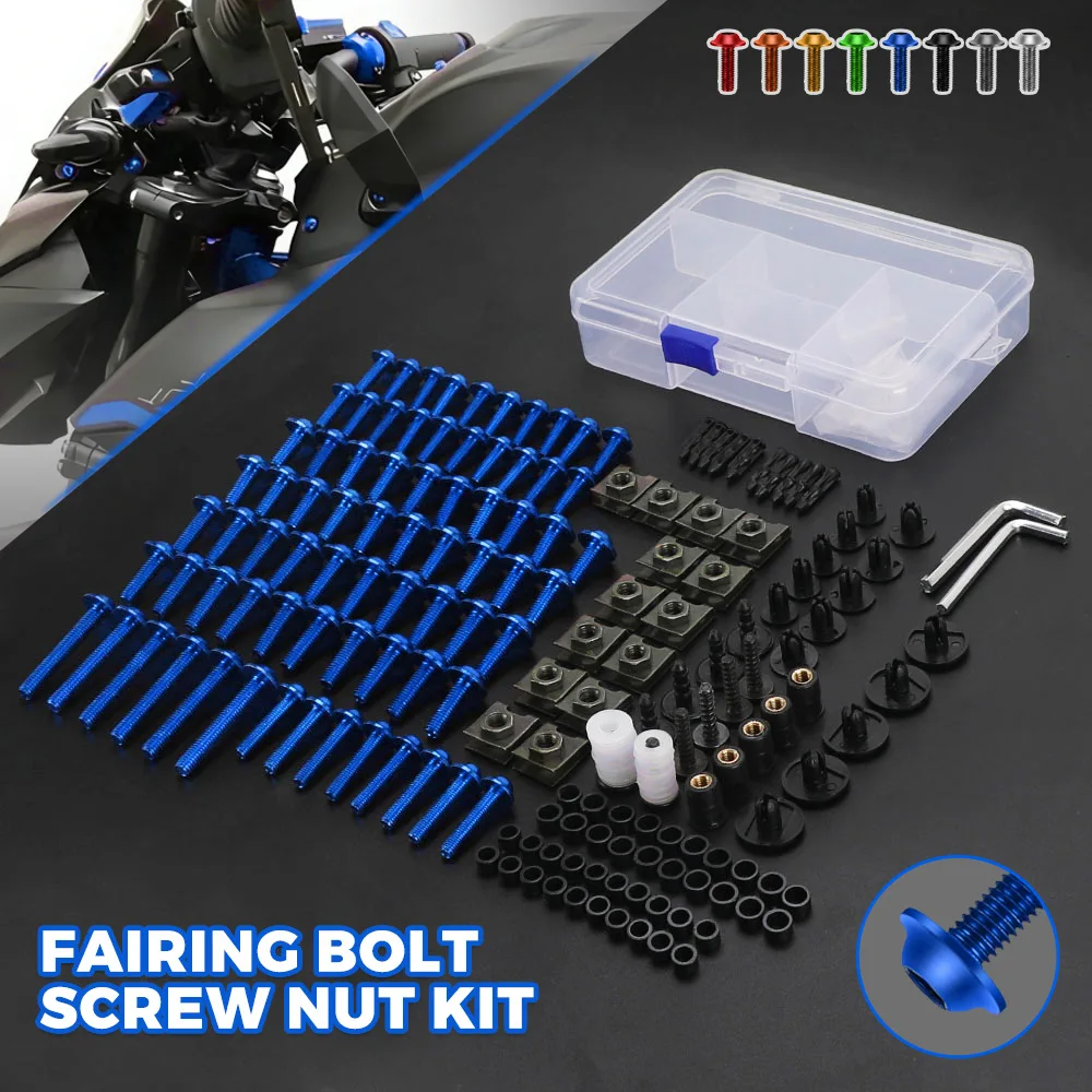 For bmw K1200R K1200S SPORT K1200RS K1200GT K1200 S/RS/RT/GT Motorcycle Accessories Fairing Bolts Kit Fastener Clips Screws Nuts