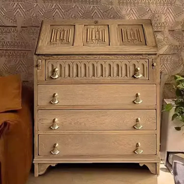 

LD6French log style old retro locker integrated dresser storage cabinet simple storage