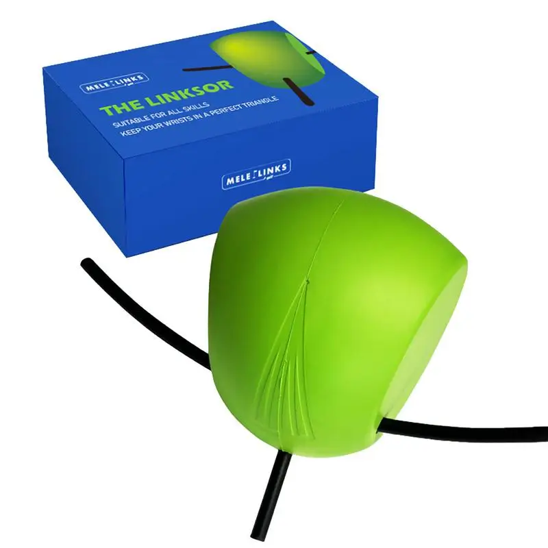 Golf Swing Training Aid Connected To The Ball Golf Swing Training Device Improve Swing And Chip Efficiency Swing Training Aid