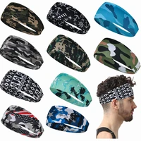 Banda para el sudor para hombre y mujer, diademas elásticas antideslizantes para el sudor, turbante, bandas para el cabello de tela, entrenamiento, Yoga, correr, deporte, accesorios para envolver el cabello