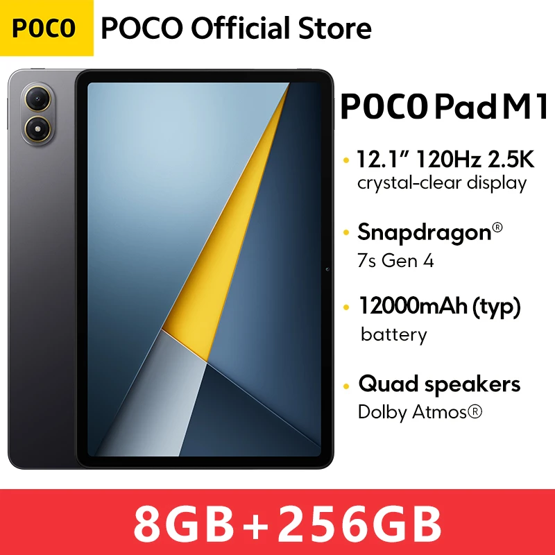 POCO Pad M1 8GB RAM 256GB ROM グローバル版 POCO PAD M1 Global Version 8GB 256GB Tablet Snapdragon 7s Gen 4