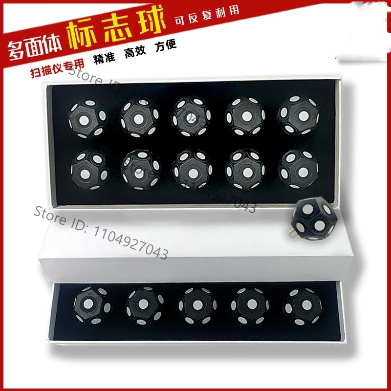 Magnetic Marking Hexagonal Sphere 10 3D Scanner Target Points Reflective Marking Points