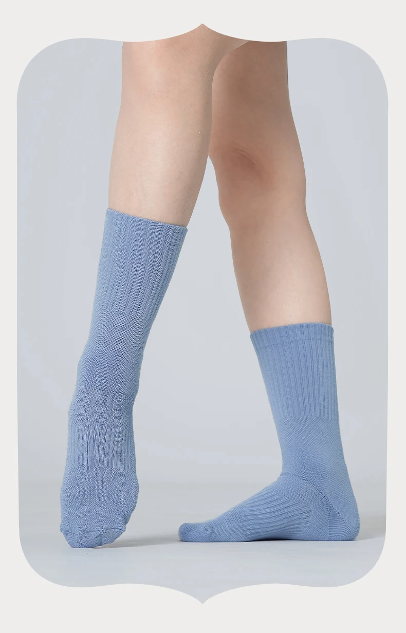 Rutschfeste Tanzsocken für Damen und Herren, moderne Ballett-Übungsstrumpfhosen mit Grifffüßen für Erwachsene, Yoga-Crew-Socken – Detail 13