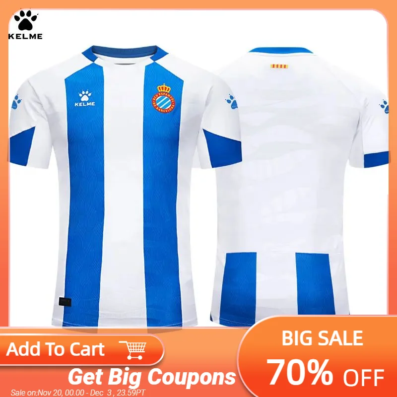 

KELME Football Jersey 23-24 Spanish Primera Division RCD Espanyol Soccer Jersey Player's jersey 8301ZB1133