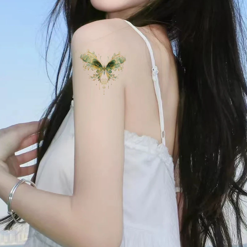 1/5 Sheets Waterproof Cartoon Tattoo Stickers Cute Colorful Butterfly Tattoo Stickers Cute Temporary Tattoos