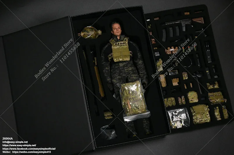 EASY&SIMPLE ES 1/6 Scale Collectible 26064A CAG United States Delta Special Forces 12Inch Male Solider Action Figure Model Toys