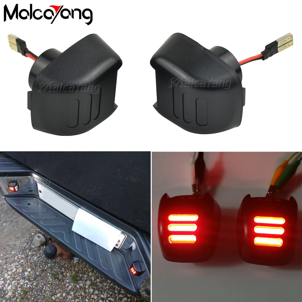 1Pair White Red 18SMD LED Car Number License Plate Lights For Nissan Navara D40 Frontier Armada Titan Xterra Suzuki Equator