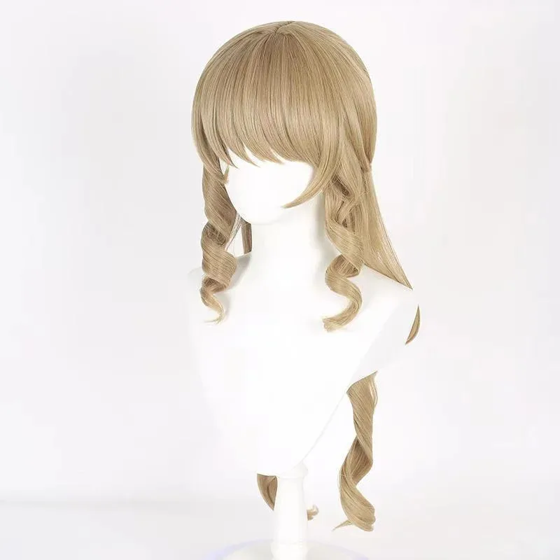 

AIAI 2025Navia косплей реалистичная кожа головы синтетические длинные вьющиеся аниме Coser со стилем милая девушка парик высокого качества Хэллоуин