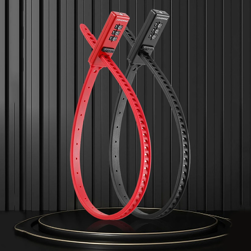 Portable Bicycle Lock Cable Tie Combination Lock Bike Helmet Password Lock Bicycle Anti-Theft Keyless Padlock Cycling Accessry