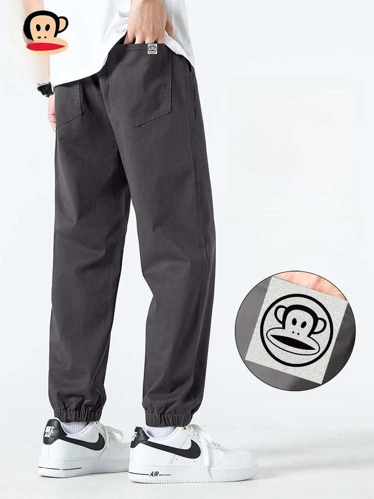 

Men's Casual Trousers 2025 New Sle Spring Autumn Thin Harlan Pants Loose Fit Cotton Elastic Waisand