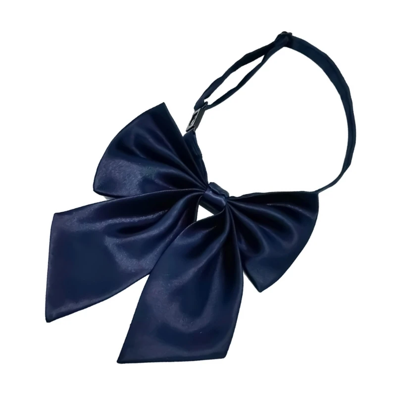 Uniform Bows Tie for Senior High School Girl Uniform Pre-tied Bows Pre-tied Bows Preepy Look Adjustable Bowtie Neck Ties