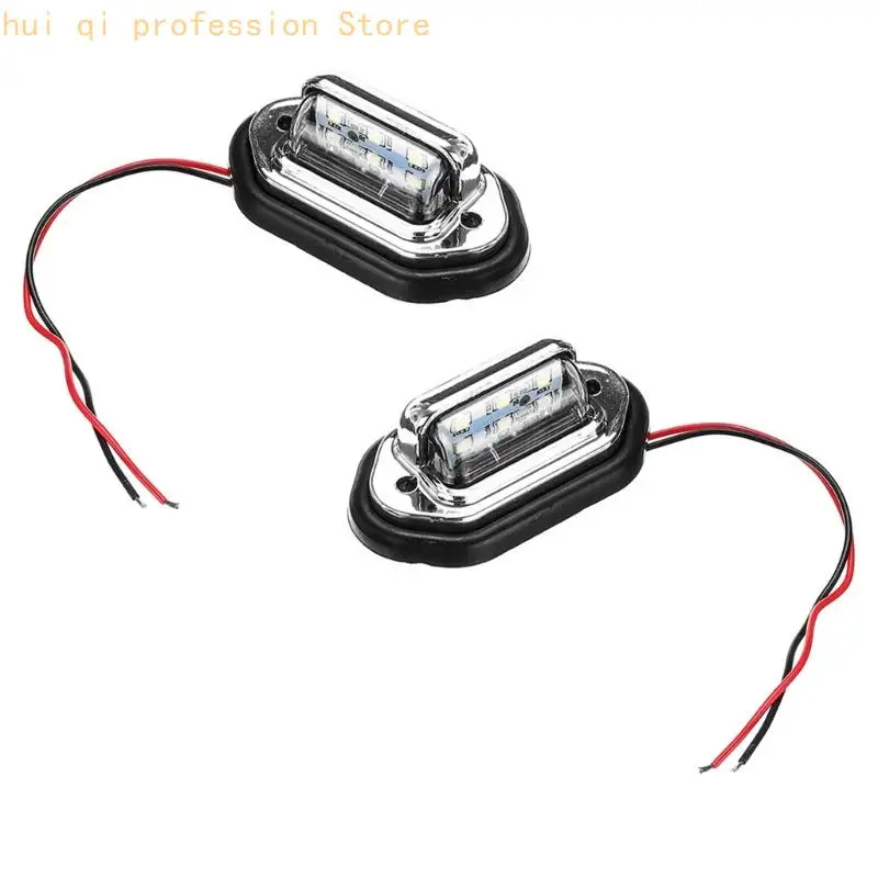 Vehicle License Lamp with ABS Housing and Listed 12V/24V Information for Repair H8WE