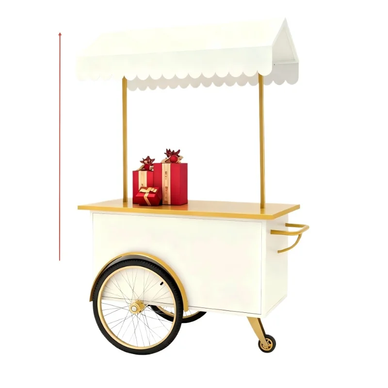 LMM shopping mall brand store mobile movable trolley decorative float commercial