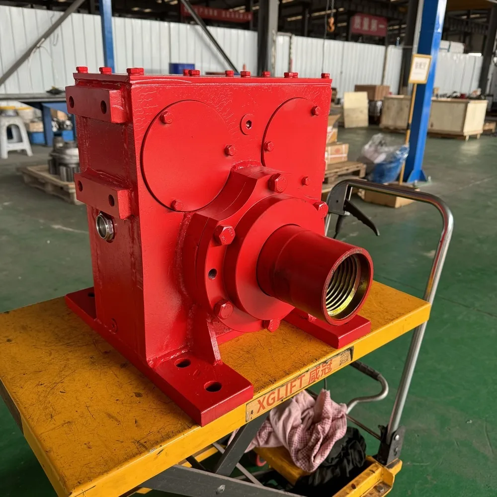 High Efficiency Hydraulic Rotary Power Head Drill Rig Unit for Water Well Geothermal Heat Pump Drilling