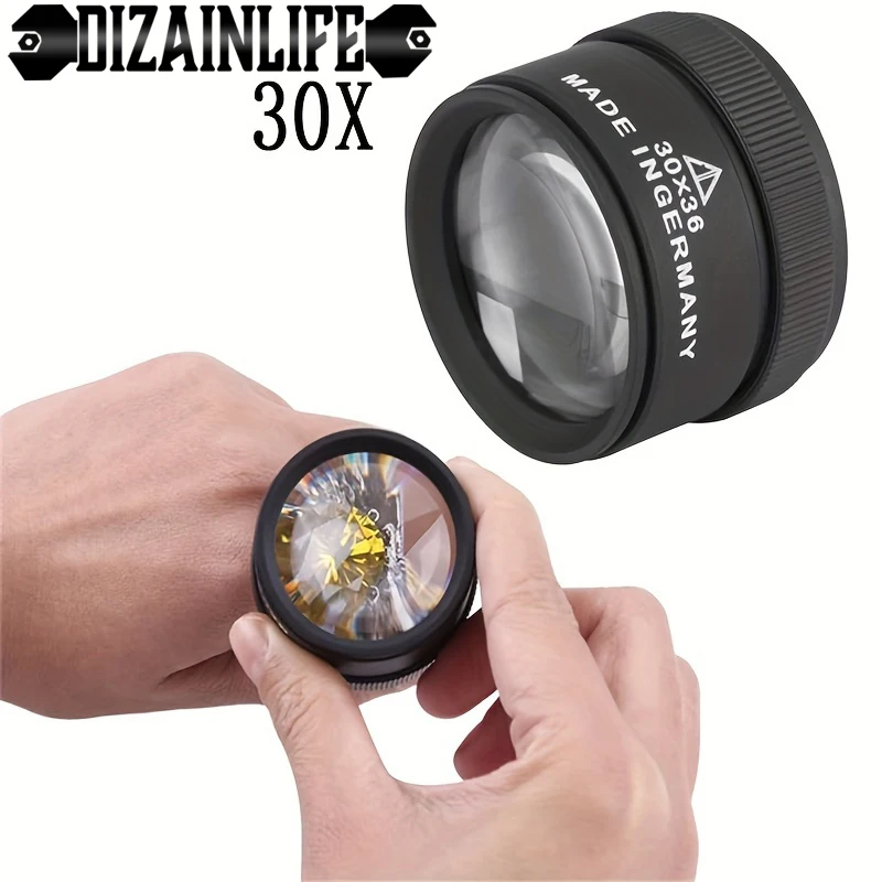 30X36 mm Jewelry Eye Glass Pocket Magnifier Jewelers Repair Magnifying Loupe Jewelry Glass Magnifier Loop Optical Lens Magnifier