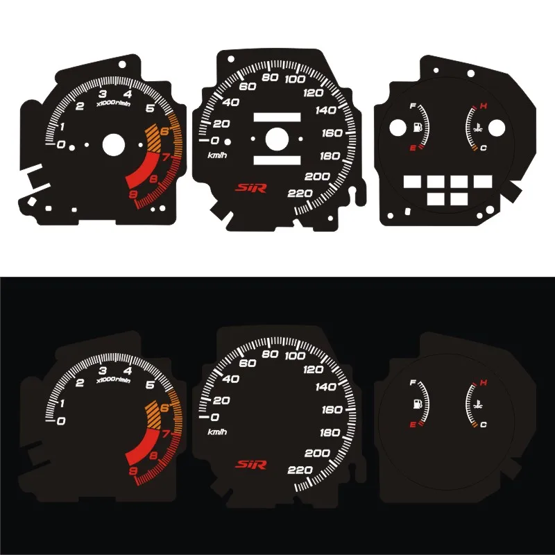 DASH EL Glow Gauge for Honda Civic EG 1992 1995