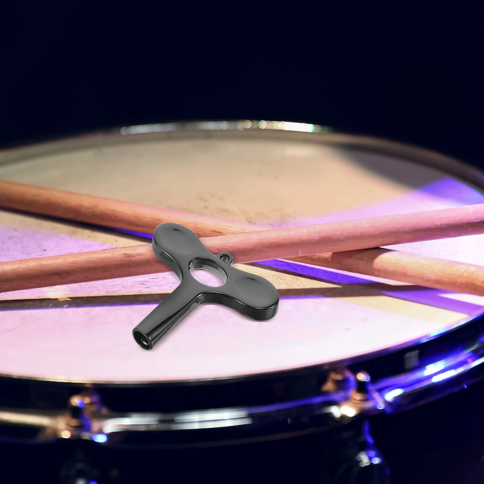 

Drum Key Stand Drill Bit Accessory Kit Keychain for Electronic Drums Drumheads Musicians Metal