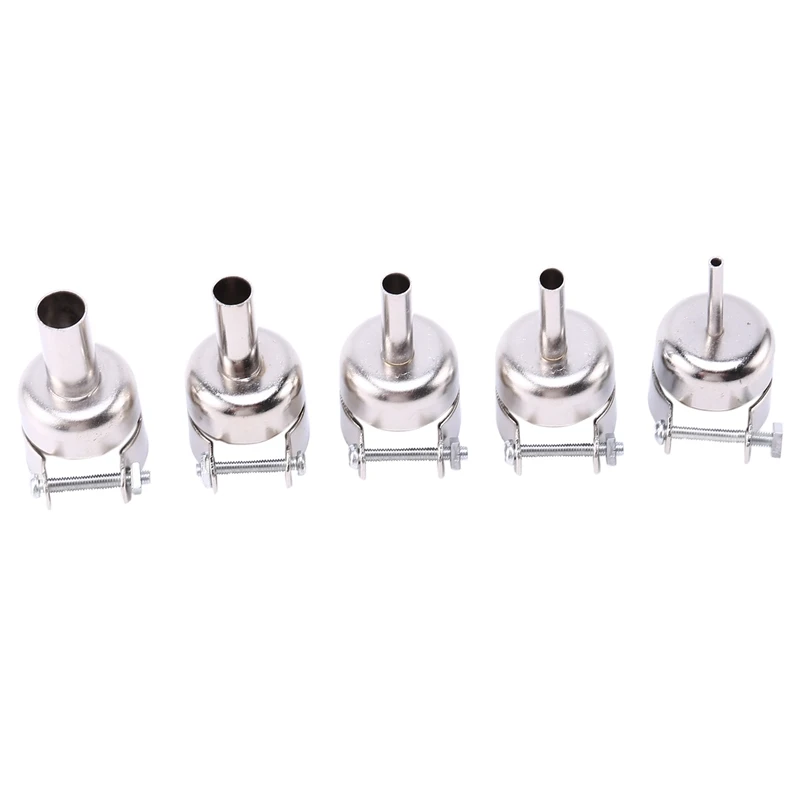 

5 PCS Hot Air-Gun Nozzle Universal Gun Nozzle For 850 852D 898 858 Soldering Station Attachments