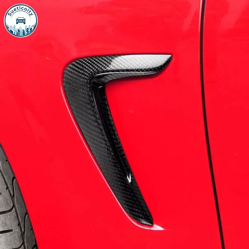 

Real Carbon Fiber For BMW 4 Series F32 F33 F36 2014-2020 Car Side Fender Air Vent Cover Trim Exterior Accessories