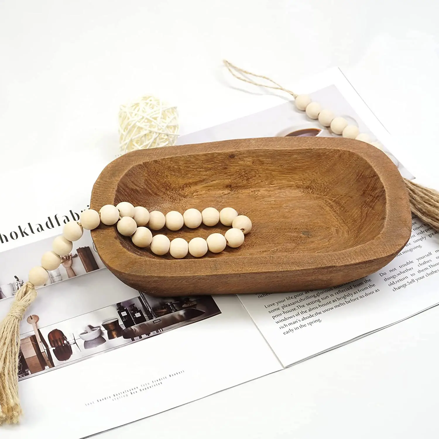 Multipurpose Wooden Hollow Tray Bowl Rustic Wooden Bowl For Candle Making Entryway Storage Snack Fruit Tea Saucer Crafts Tray