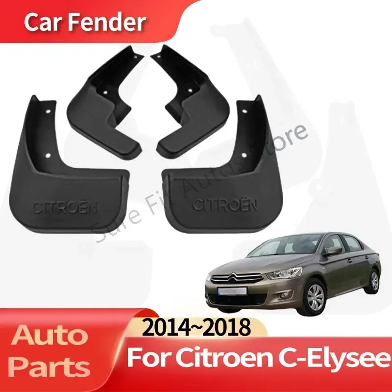 

Auto Accessories For Citroen C-Elysee 2014~2018 Elysee Car Fender Anti-sand Splash Mud Guard Skin Punch-free Installation Tools