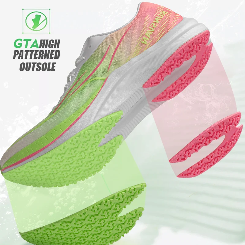 IRUNSVAN GT1.0 running shoes with cushioning rebound anti slip drainage training shoes for men stable support acceleration