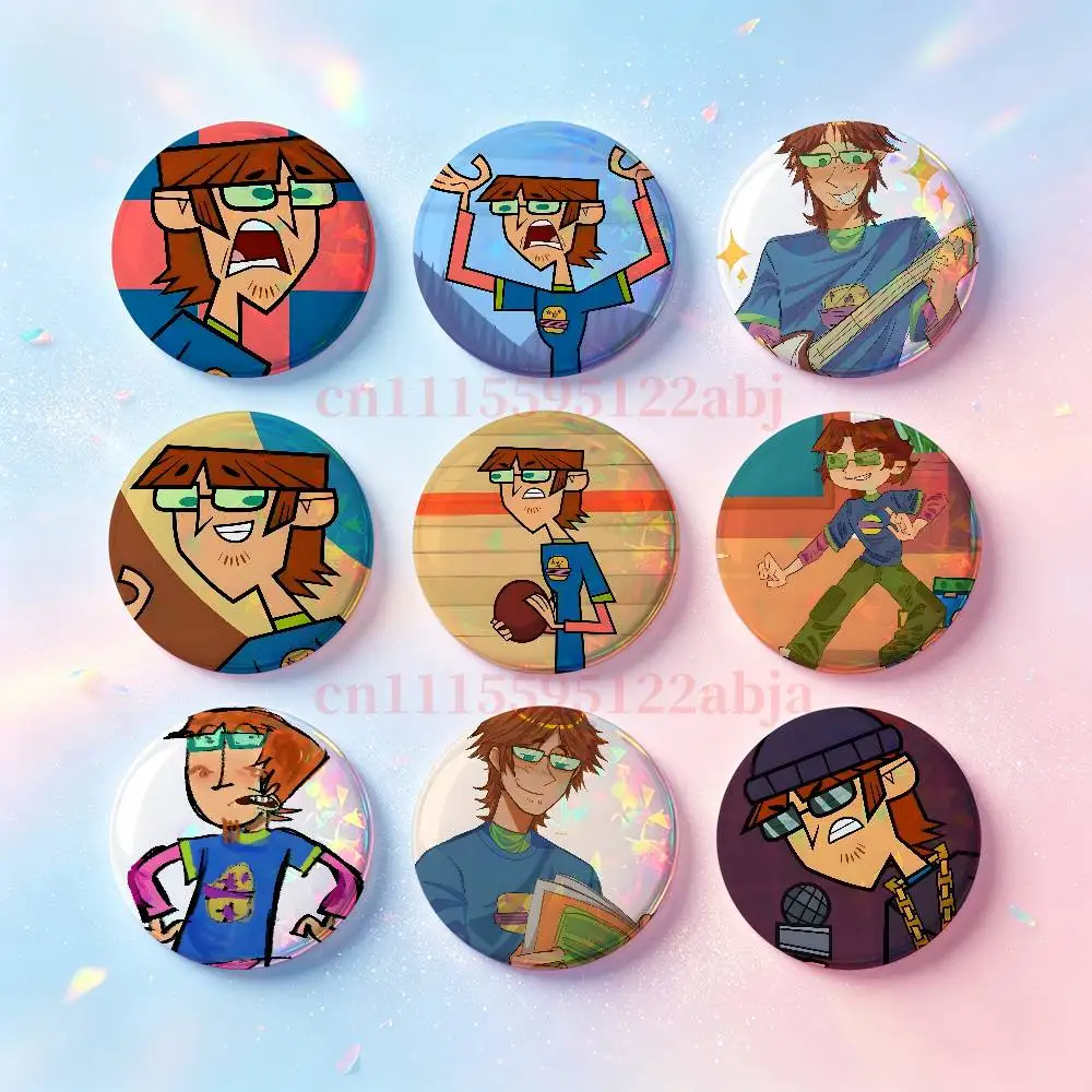 H-Harold T-Total Drama Custom Badges 75mm 44mm 25mm 32mm 58mm Hat Backpack Accessories Toys Collect Gifts Large