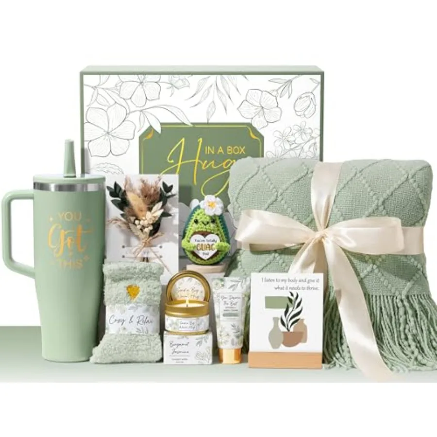 

Mother's Day and Birthday Gifts for Women Get Well Soon Care Package After Surgery and Cancer Luxury Self Care Sympathy Basket