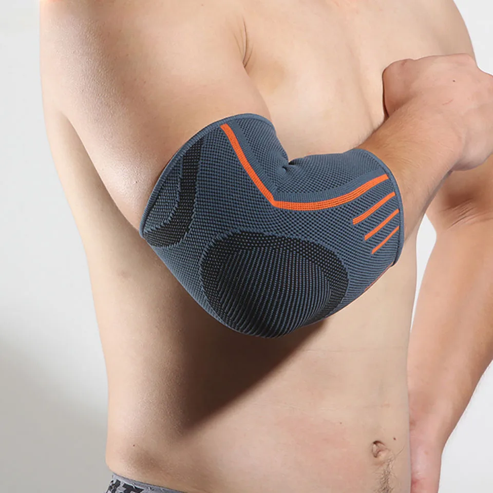 1Pcs Elbow Guard Sports Nylon Elastic Force Knitting Elbow Guard Fitness Prevent Sprains Joints Tendon Sheath Protective Gear