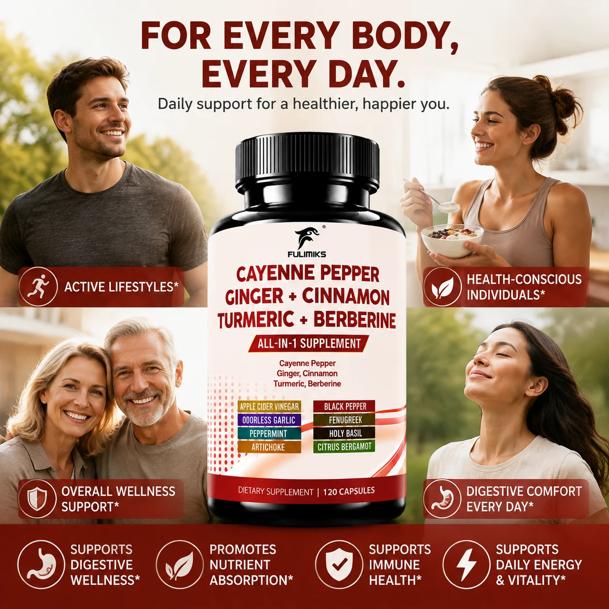 Cayenne Pepper Supplement with - Berberine Hcl Capsule 评论和价格