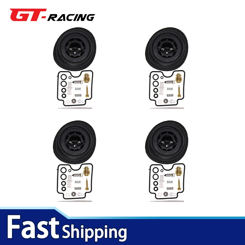 4 مجموعة طقم تصليح المكربن ل Bandit 1200 GSF1200 2001-2005 الحجاب الحاجز تعويم