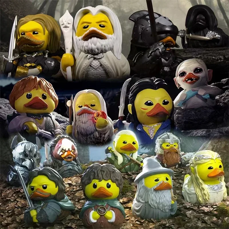 Numskull TUBBZ Yellow Duck The Lord of The Ring Model Toys Movie Characters Collection Ornaments Desktop Bathtub Toys Kid Gift