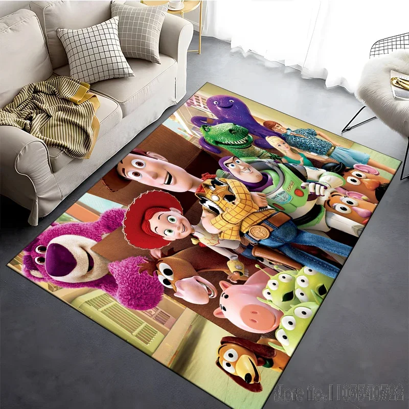 3D Cartoon Disney Toy Story Large Area Rug Carpets 80x120cm Decor for Bathroom Kids Floor Mat Living Room Children's Bedroom