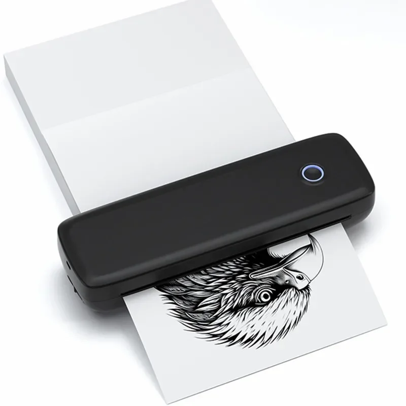 

Tattoo Pattern Printer Portable Printer Home Small Mini Bluetooth Portable Heat Sensitive Ink Free Transfer Paper Is Suitable A4